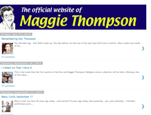 Tablet Screenshot of maggiethompson.com